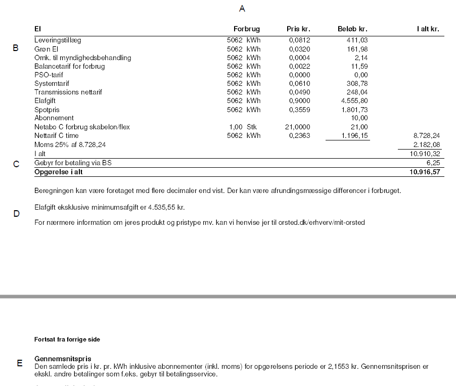 Forstå Jeres Elregning