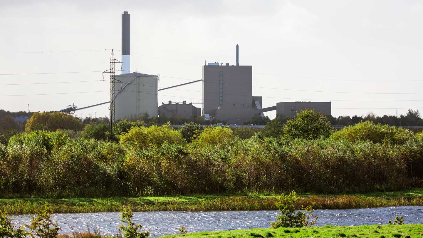 Herning Combined Heat and Power Plant, located in Central Jutland, Denmark.