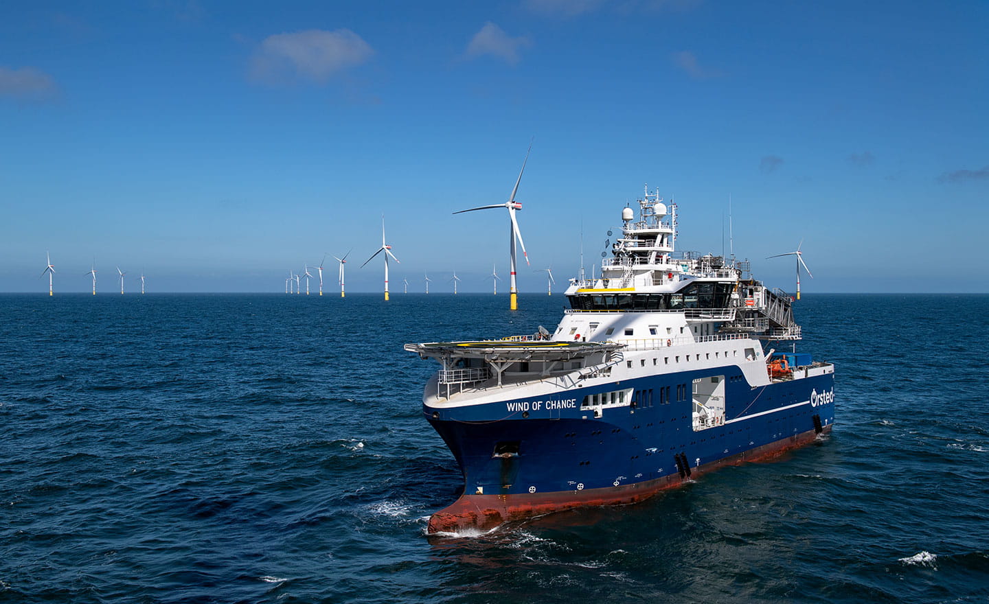 Service Operation Vessel “Wind of Change” vor Offshore-Windpark