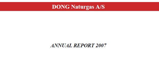 Ørsted, then known as DONG Energy, Sale & Service annual report for 2007.