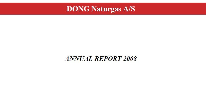 Ørsted, then known as DONG Energy, Sale & Service annual report for 2008.