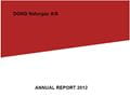 Ørsted, then known as DONG Energy, Sale & Service annual report for 2012.