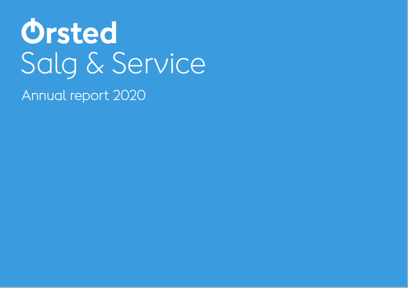 Ørsted Sale & Service annual report for 2020.