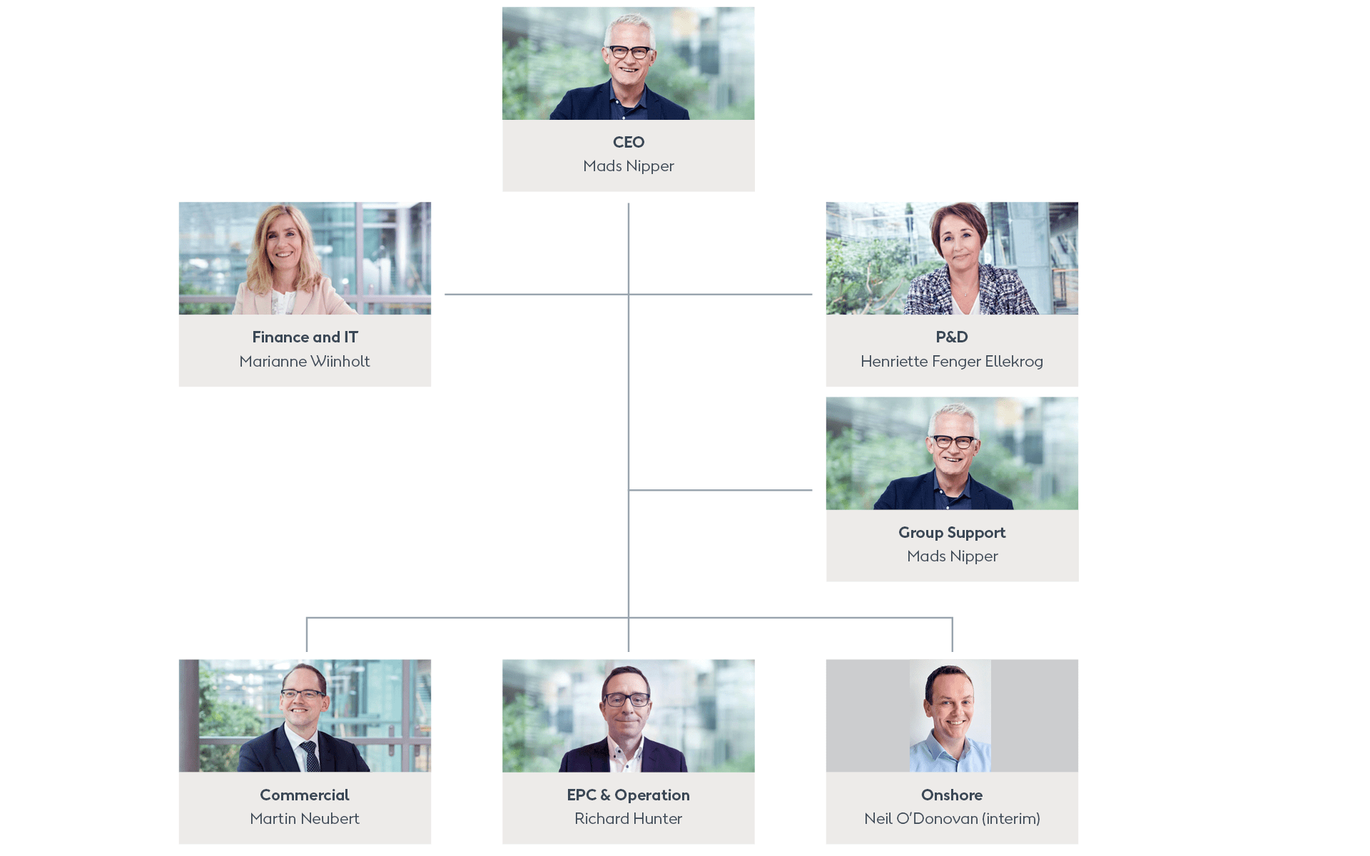 Organisational Diagram Ørsted