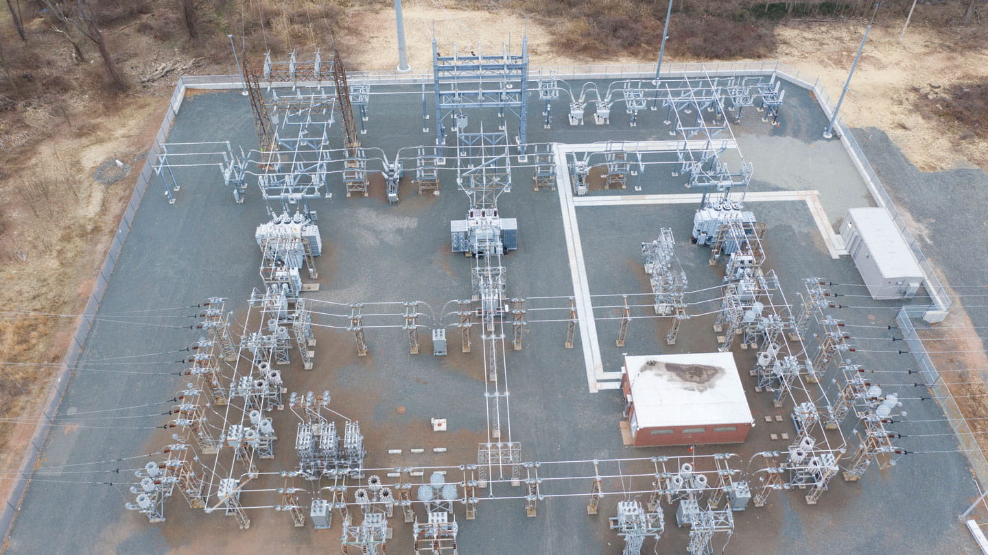 Onshore electrical substation in Newington, CT