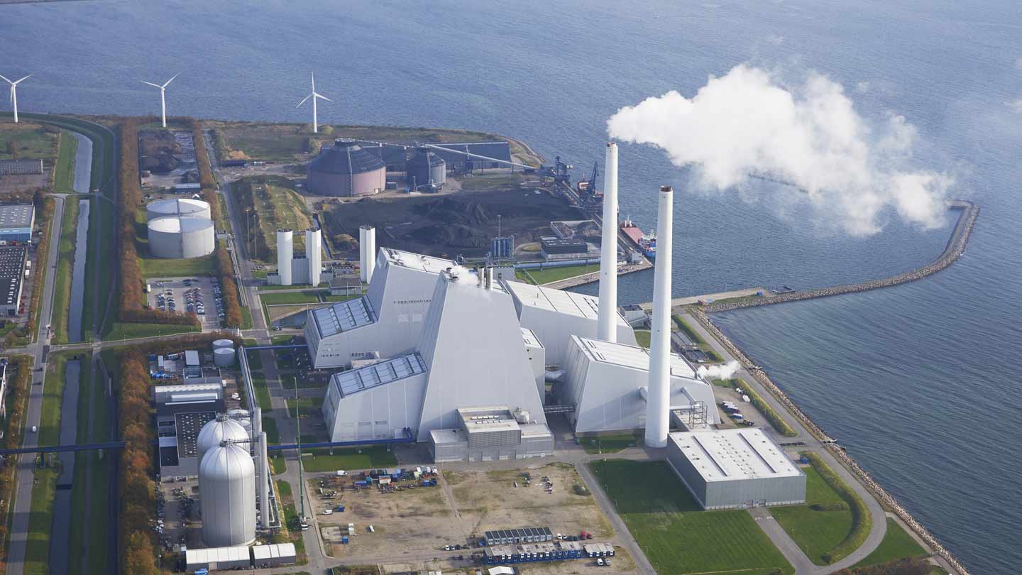 Avedøre Combined Heat and Power Plant, located south of Copenhagen.