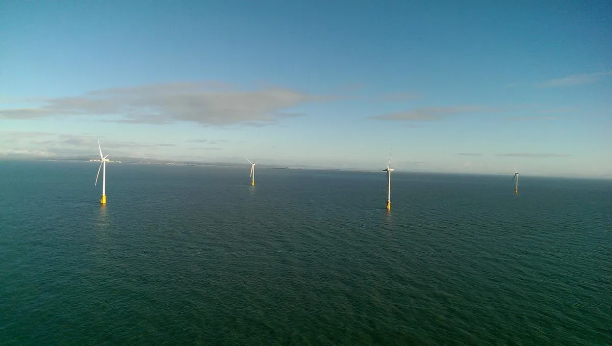 Ørsted's offshore wind farm off the coast of Barrow-in-Furness in the United Kingdom.