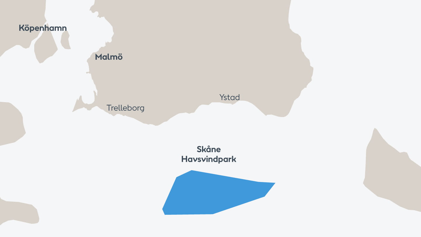 Skåne Havsvindpark kort