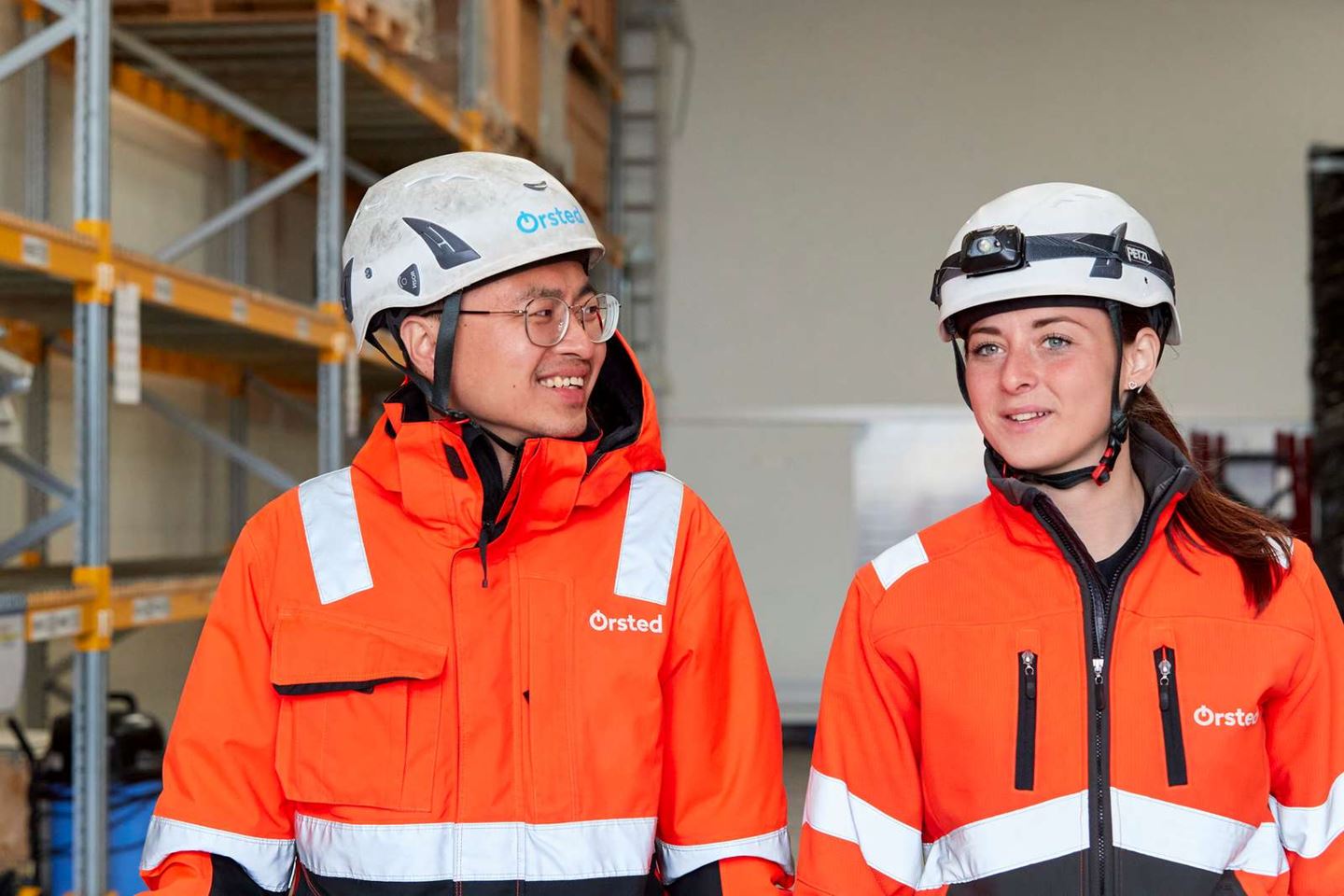 Two Apprentice Wind Turbine Technicians at Ørsted's West Coast Hub