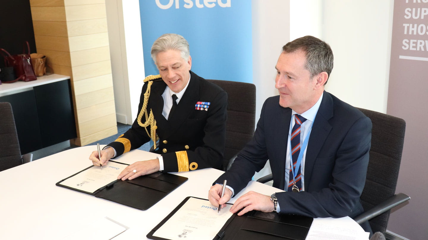 Orsted signing of Armed Forces Covenant