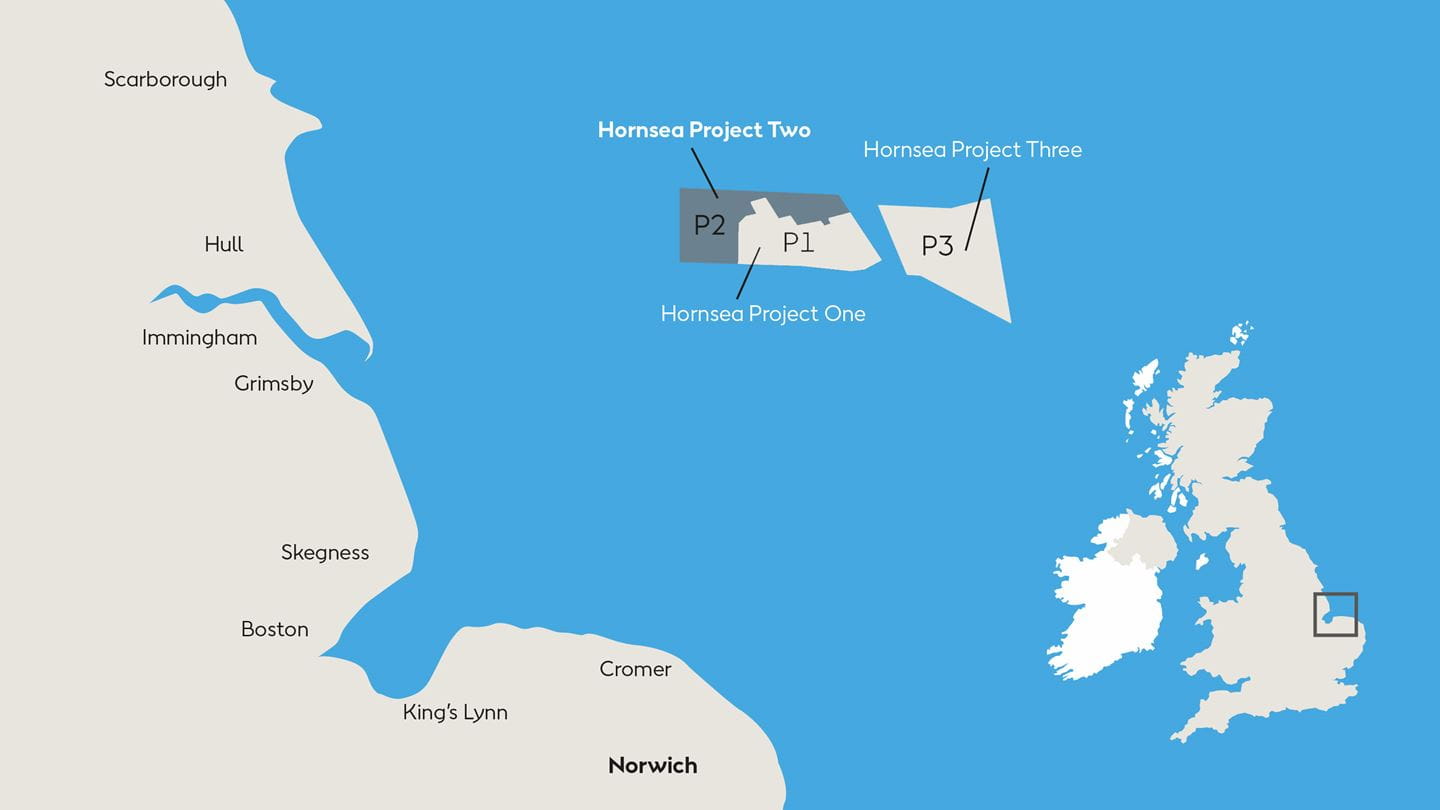 Project map for Hornsea 2