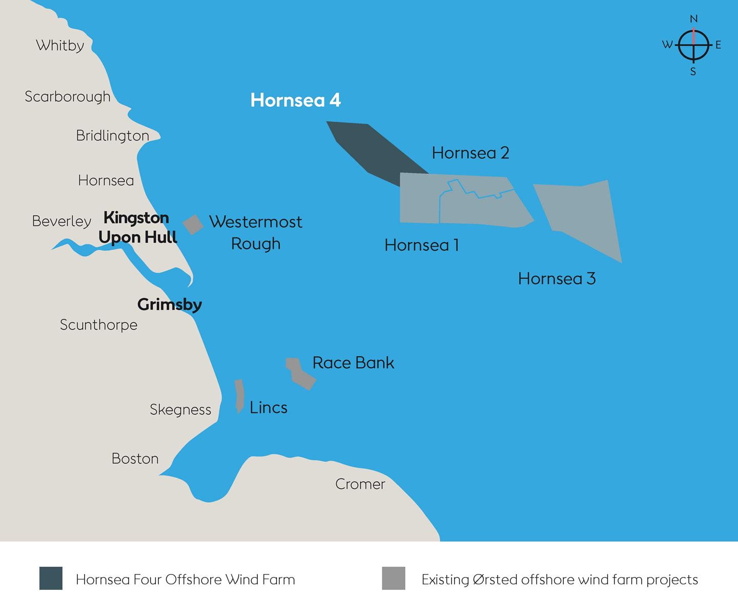 Hornsea Four location map