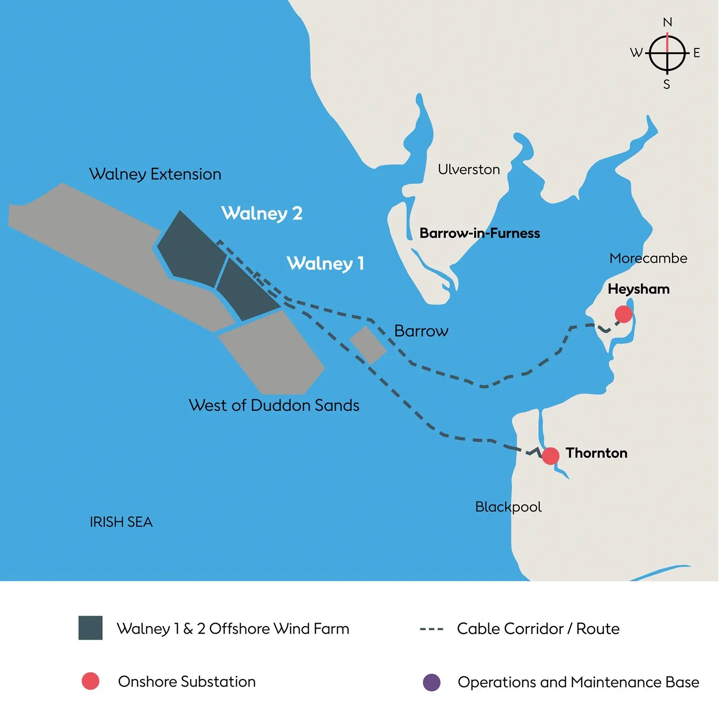 Walney Extension location map