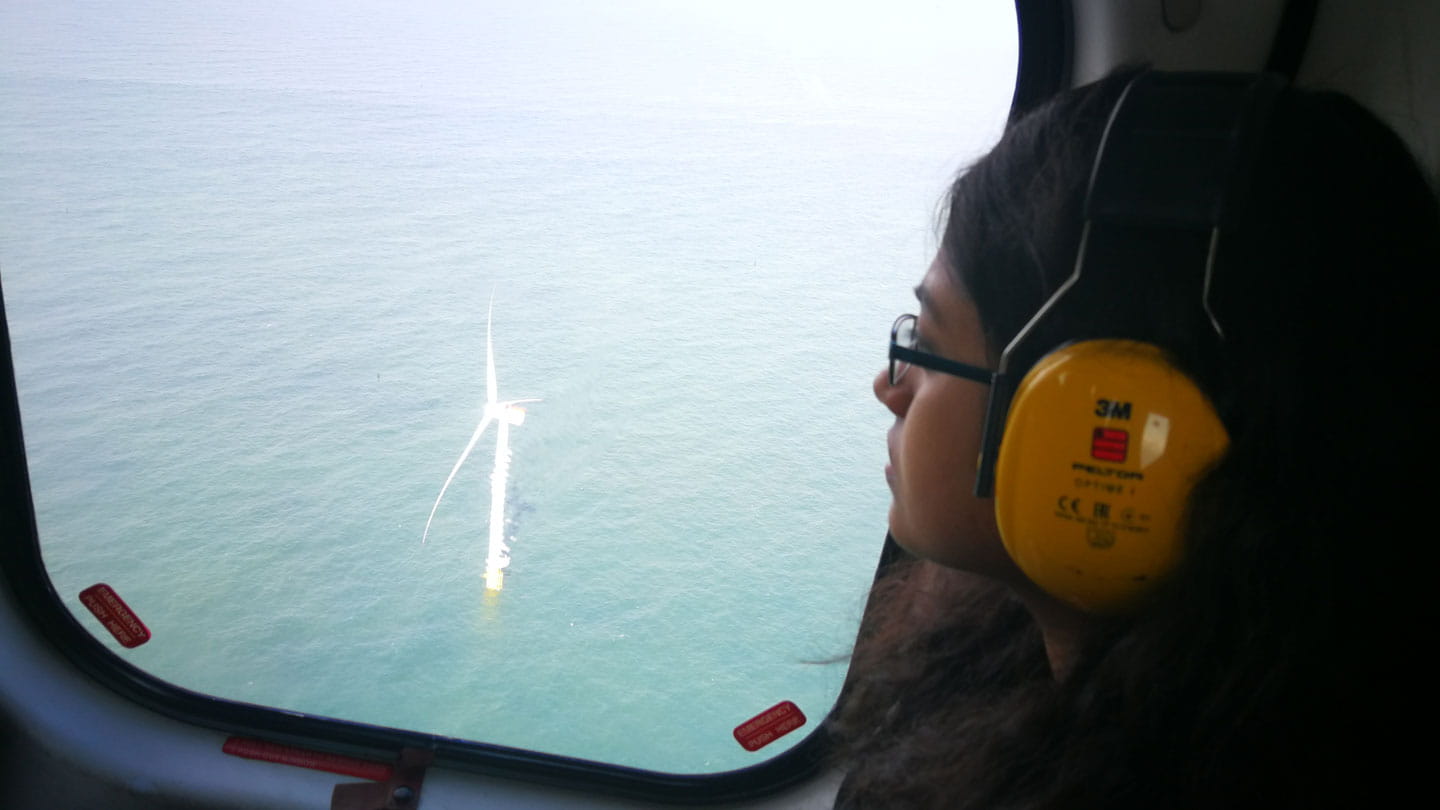 Cynthuja Ramanan wins trip to Race Bank offshore wind farm