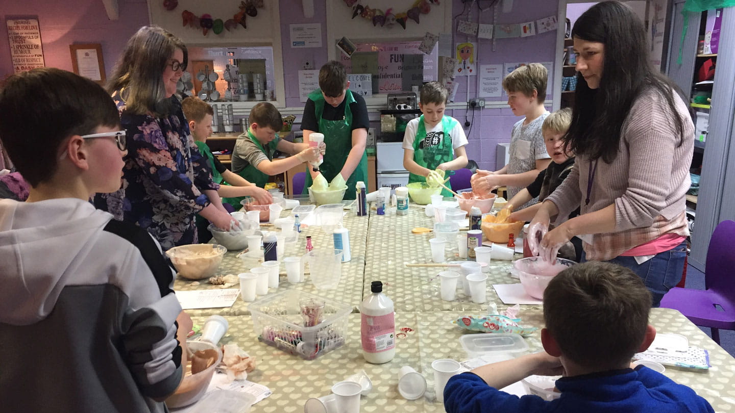 WEB Merseyside Boys Group slime making session
