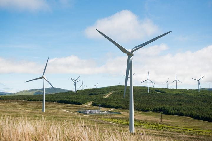 Orsted onshore wind farm green energy solution