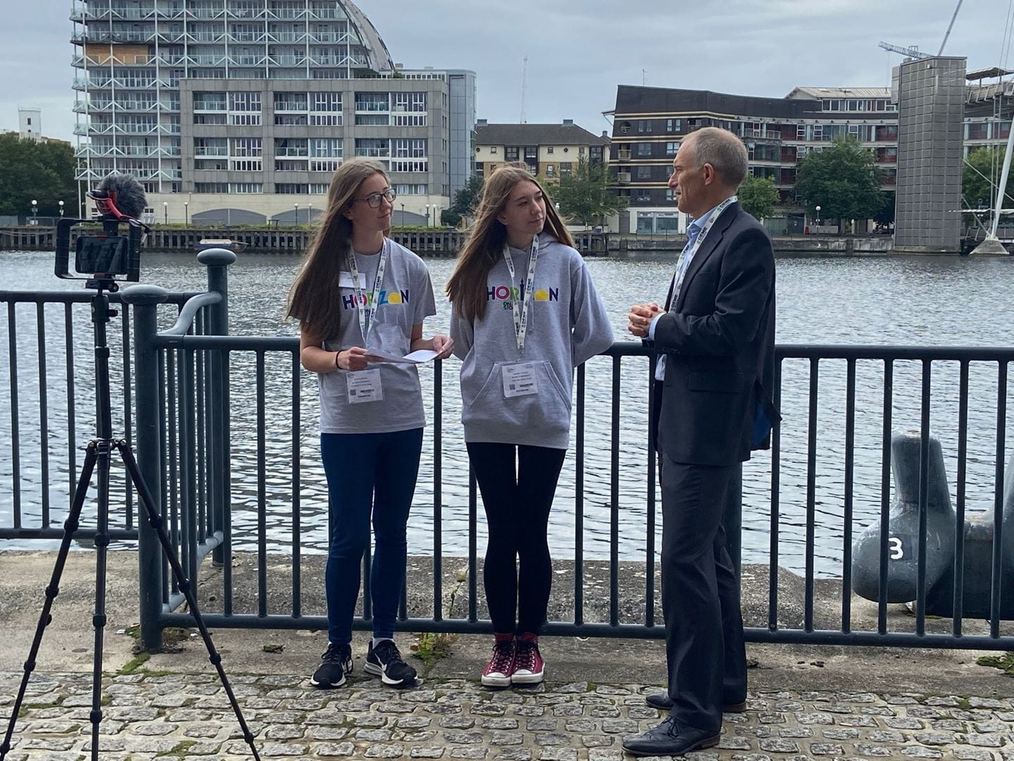 Horizon young people at the 2021 Global Offshore Wind conference in London