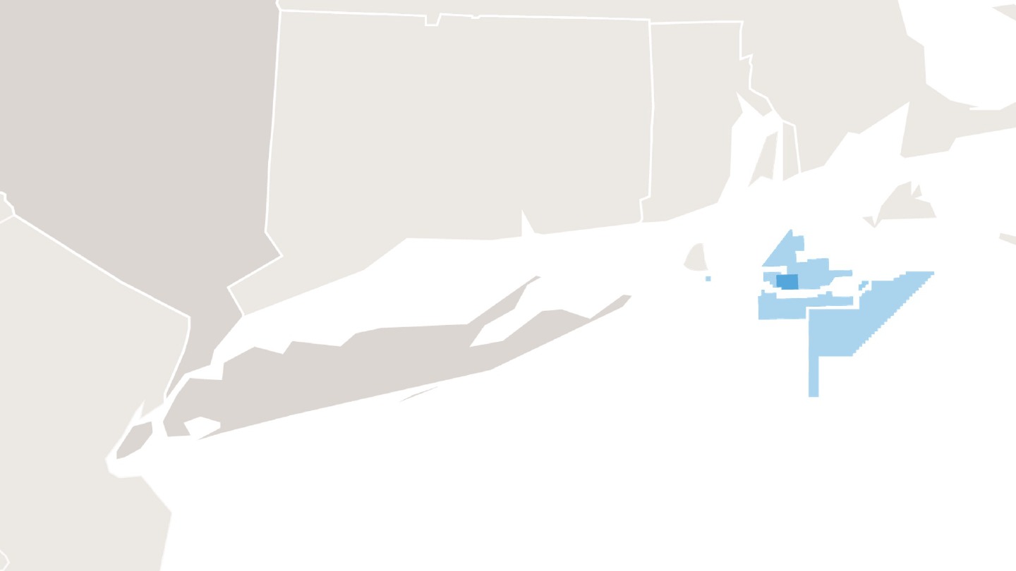 Map of Ørsted's South Fork wind farm off the coast of New York, showing the area where mariners may navigate.