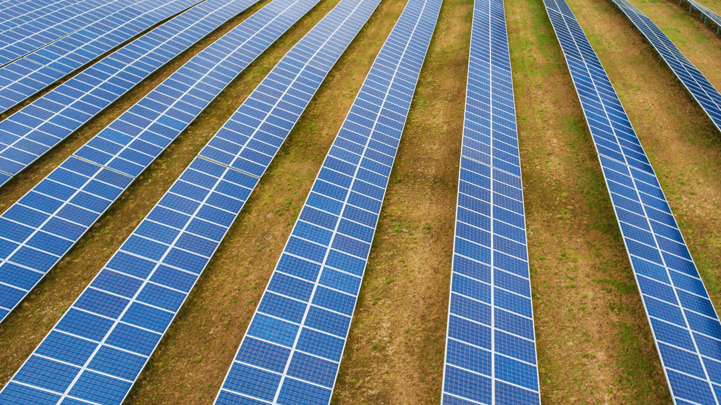 Solar panels at a Solar center
