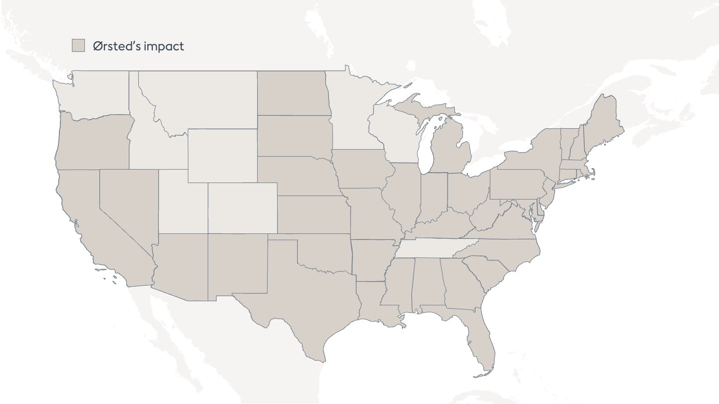 US supply chain impact map